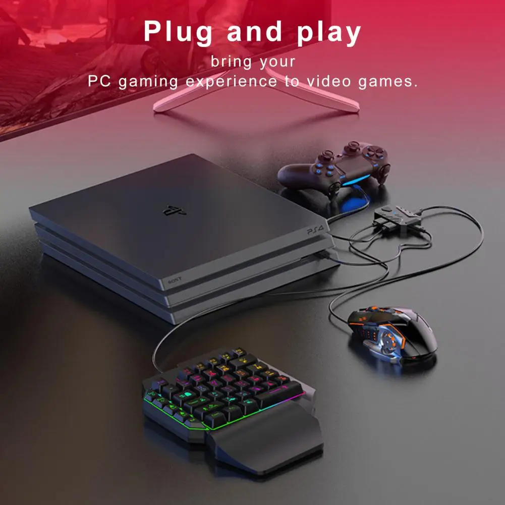 MIX Master Gaming Controller Game Control One Handed Keyboard Mouse Converter Set for PS3/PS4 PS5/for ONE/for Switch - Image 2