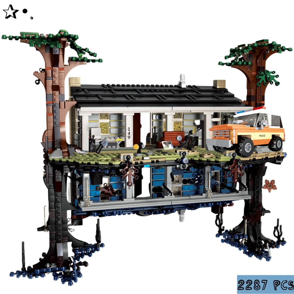 

В наличии 2287 шт. комплект строительных блоков альтернативного размера MOC The Upside Down Bricks Model City Set для взрослых фанатов ужасов