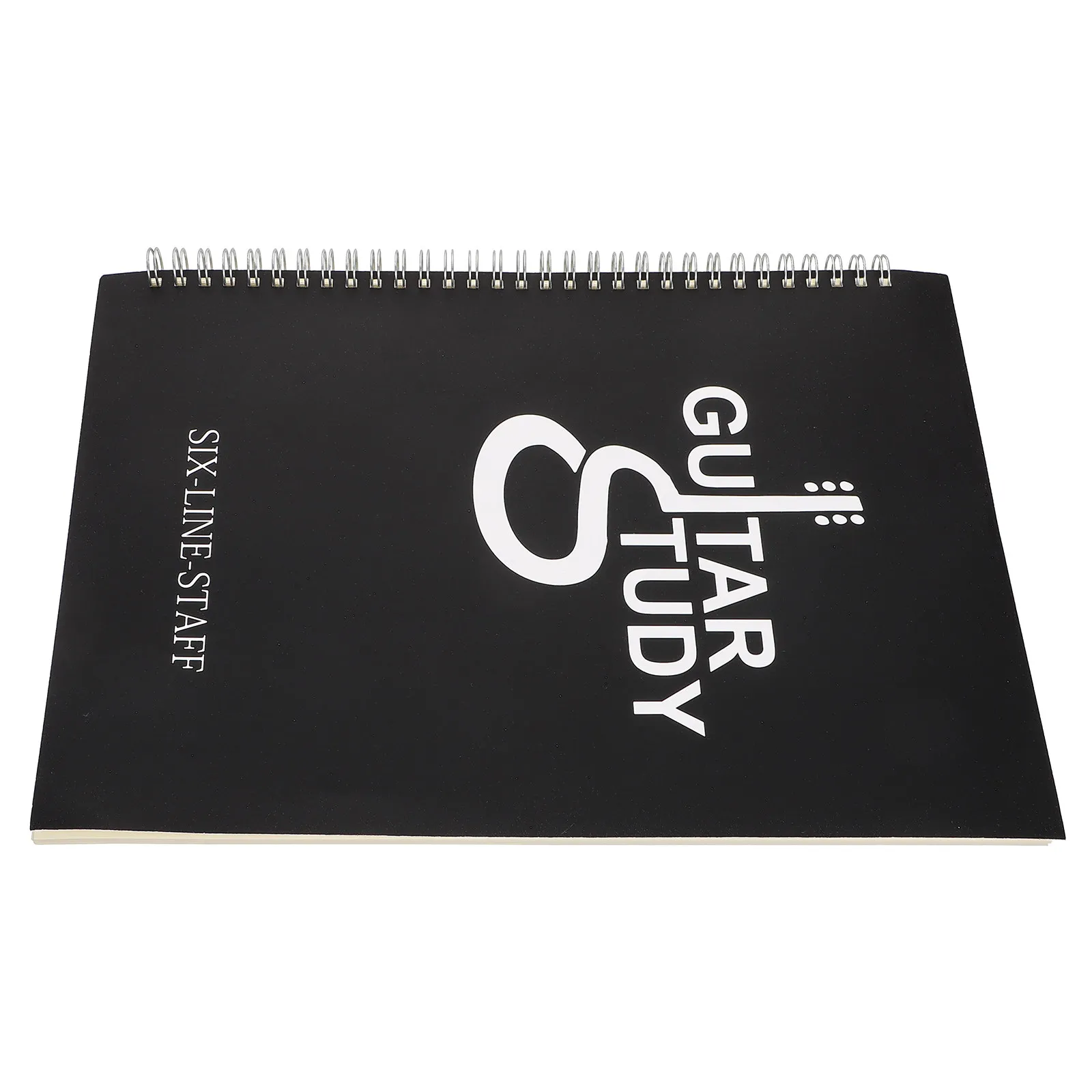 DIY Guitar Sheet Music Book Six-Line Notation Notebook Portable Coil-Bound Lightweight with Waterproof PP Cover for Memorizing