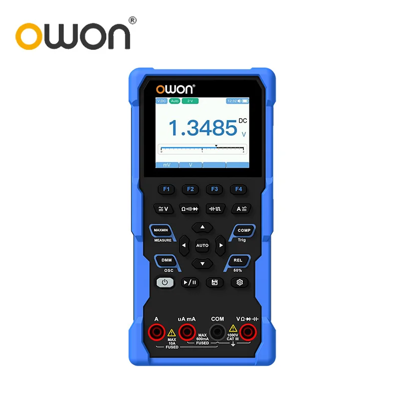 OWON – Oscilloscope portatif HDS120/HDS160, multimètre, 4 1/2 chiffres, tension AC/DC, courant, résistance, capacité, mesure de fréquence