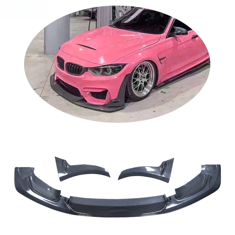 

Factory Wholesale Price Laptor Style Carbon Fiber Front Bumper Lip Spoiler Sp for F80 F82 F83 M3 M4 2015-21
