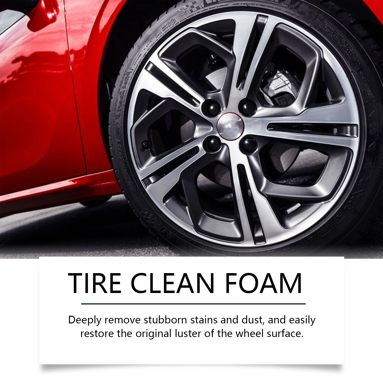 Professional Car Wheel & Tire Cleaner For Alloy Rims, Brake Dust & Stain Removal, Safe For Daily Maintenance & Shine Restoration image 4