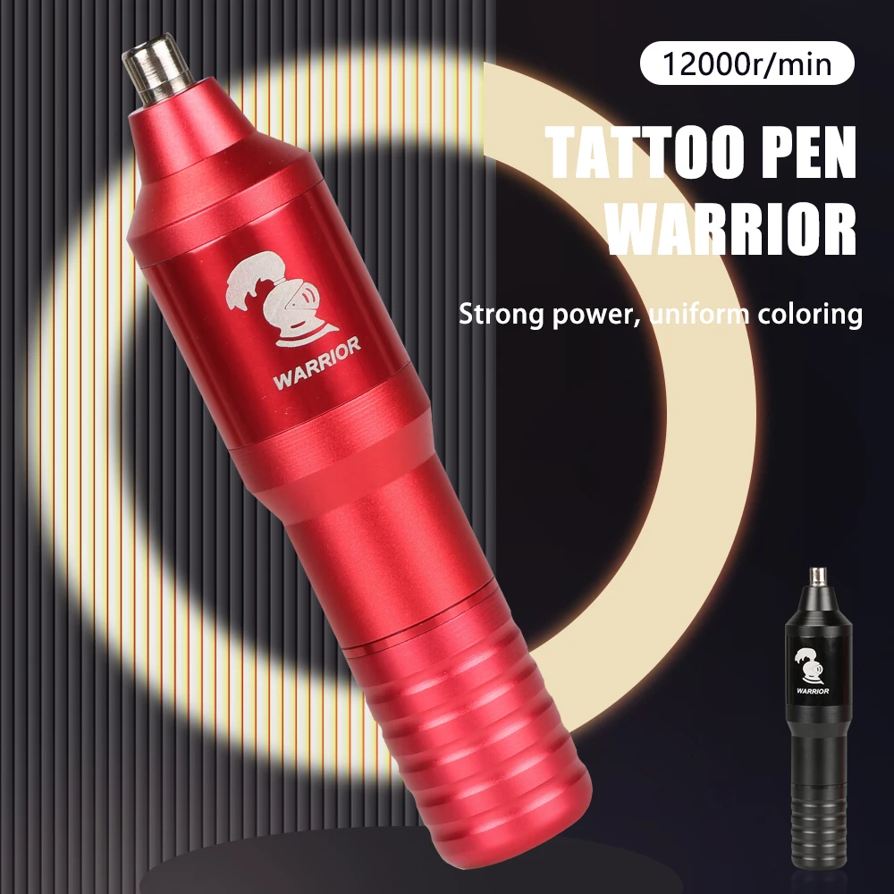 Electric Tattoo Machine Pen Rotary Tattoo Pen Quiet Motor RCA Jack Cartridge Machine For Eyebrow Lip Permanent Makeup Supplies