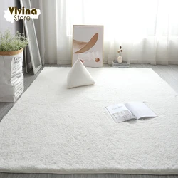 Shaggy Room Carpet Solid Hair Carpet Custom Large Size Living Room Rug Fluffy Rug For Children Room Bathroom Mat Plush