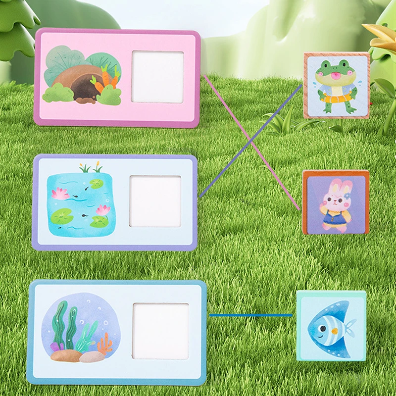 Children's Matching Games, Animal Scene Matching Toys, Children's Educational Early Games