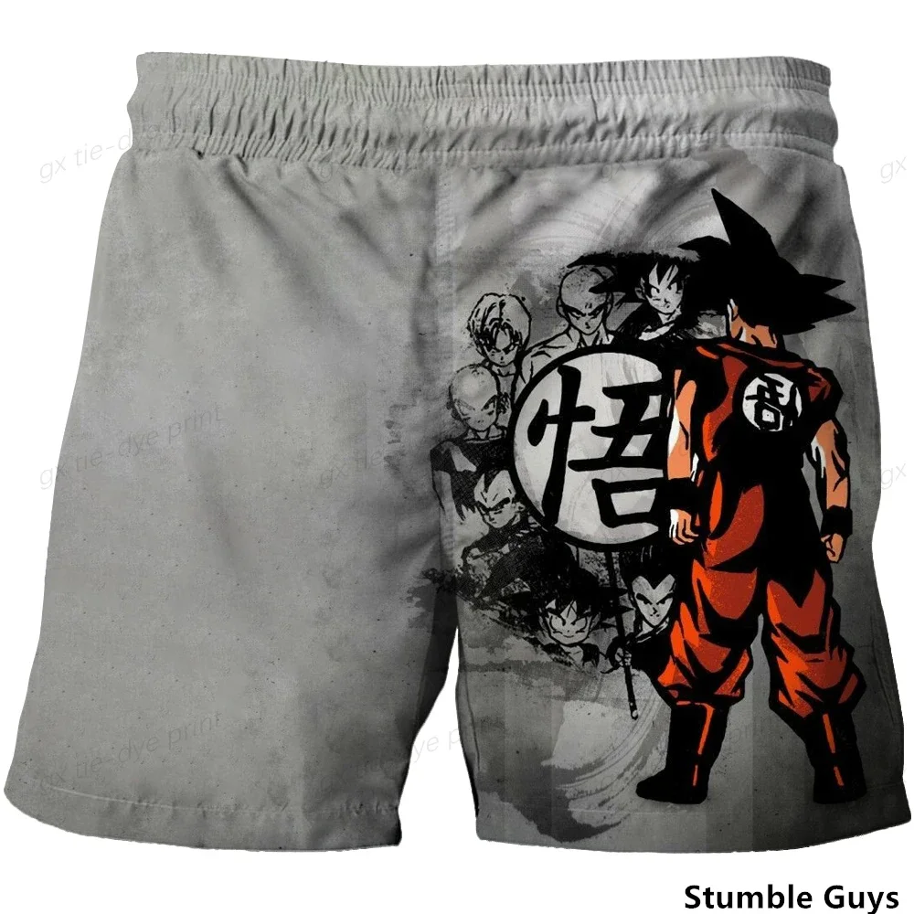 2024 Dragon Ball Z pantaloncini sportivi Cartoon nuovi pantaloncini estivi da uomo magliette Anime oversize Y2k Goku Vegeta uomo pantaloncini moda