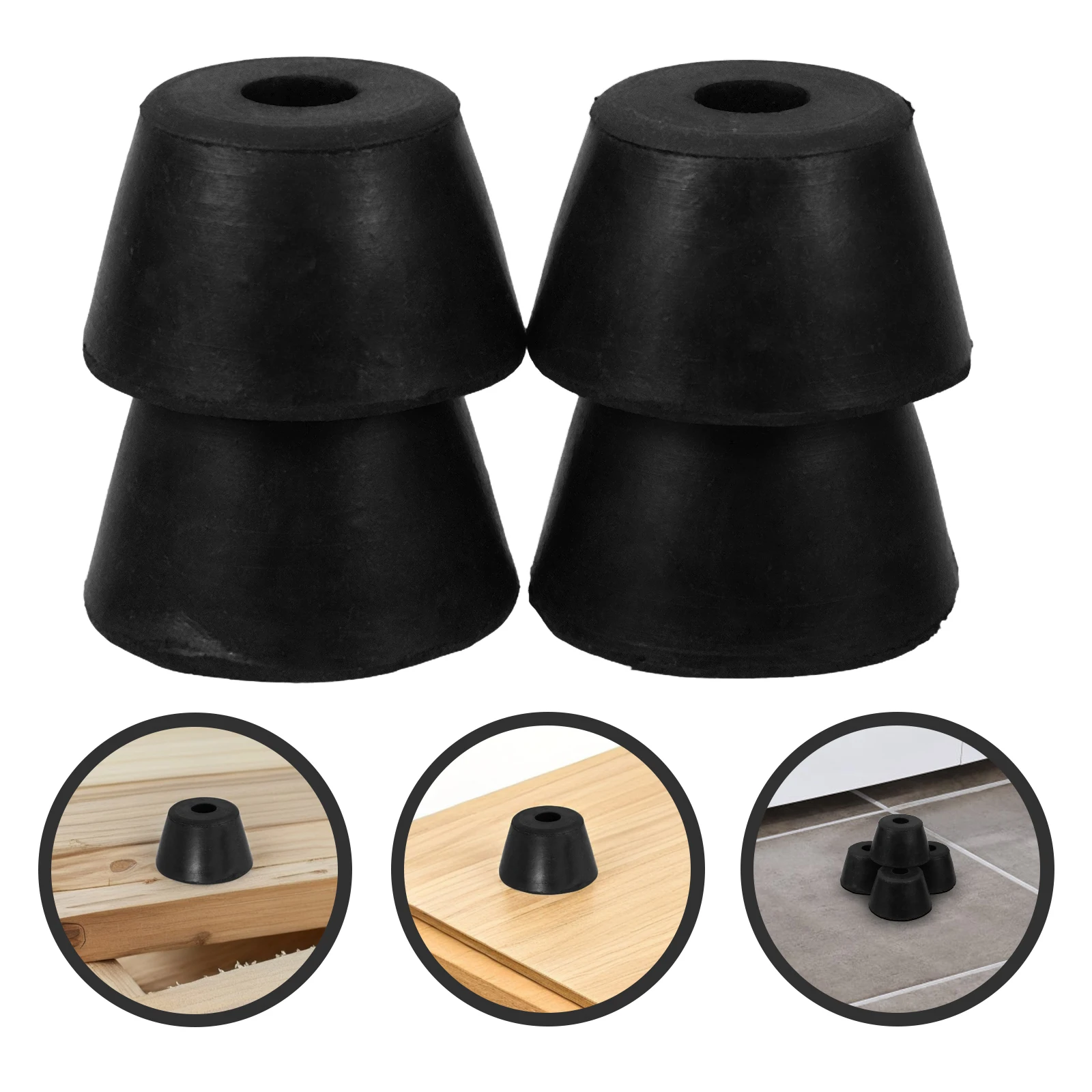 

4 pcs Rubber Machine Foot Anti Slip Anti Vibration Floor Protector Universal Stabilizer Pads For Washing Machine Refrigerator