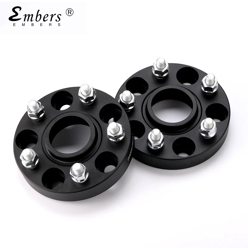 Embers Aluminium Wheel Spacers 5x114.3 Center Bore 64.1mm Thread Size M14x1.5 Hub Adapters Extender For Tesla Model 3 Y X S 1PC