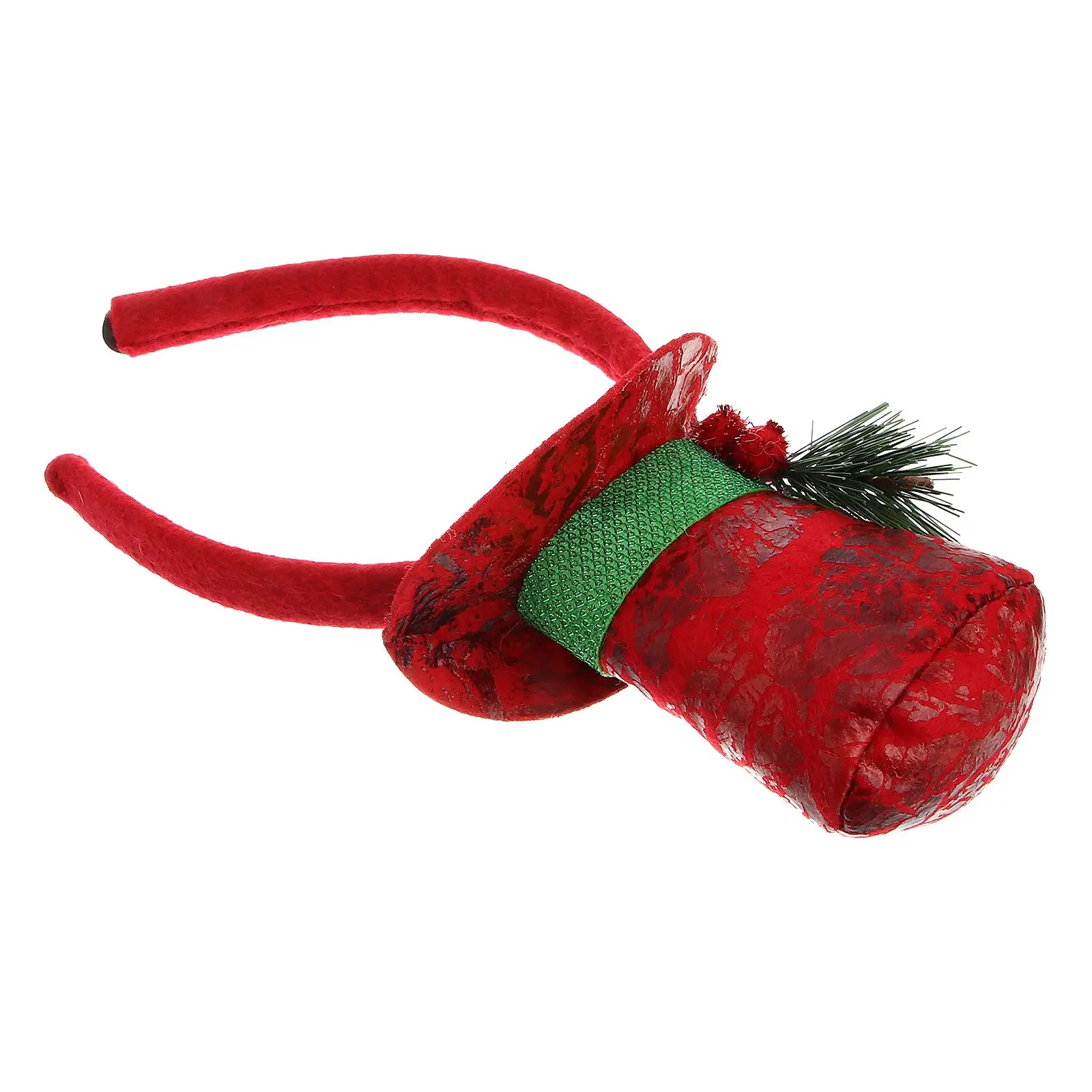 

Christmas Red Hat Headband with Berry Leaves for Size Fits Adults Children Hair Accessories Christmas Hoilday