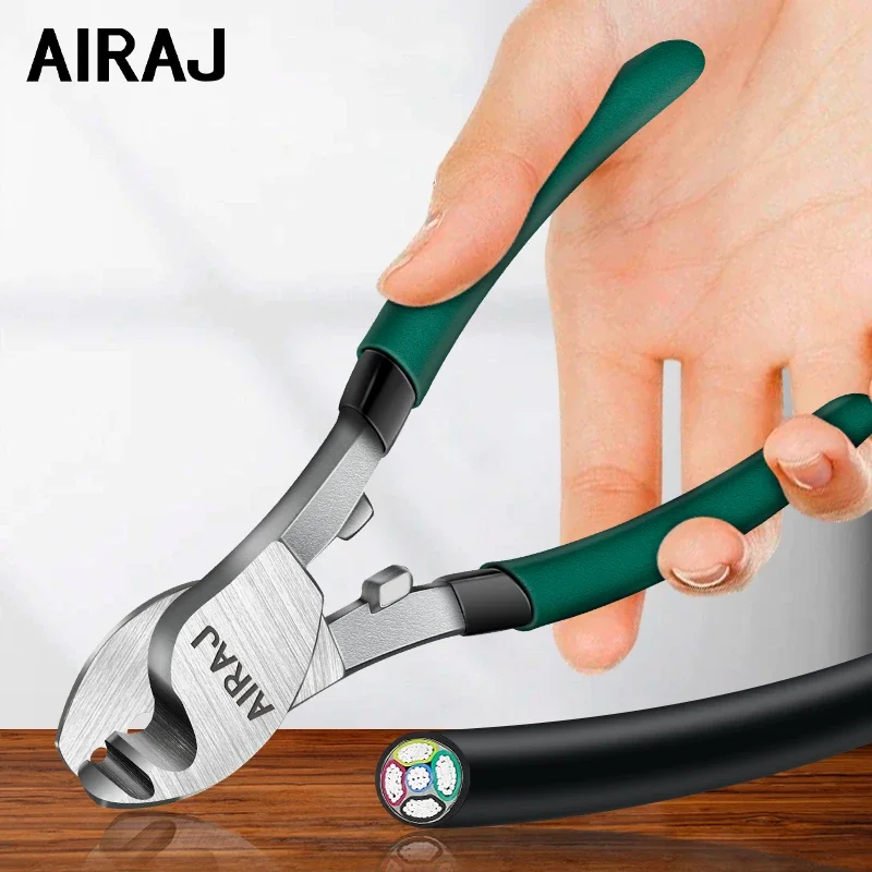 AIRAJ6/10Inch Wire Stripper Multifunctional Non-Slip Wire Cable Cutter Mechanical Electrician Professional Pliers DIY Hand Tools