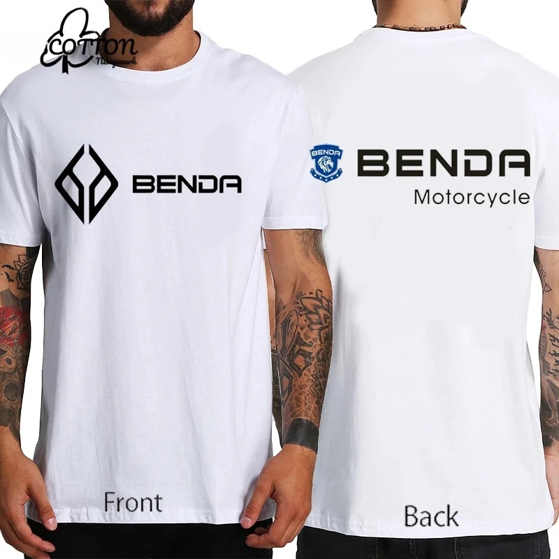 New Arrival Harajuku Benda Heavy Motorcycle Printed T-shirt Top Unisex Shirt Short Sleeve O-neck Loose