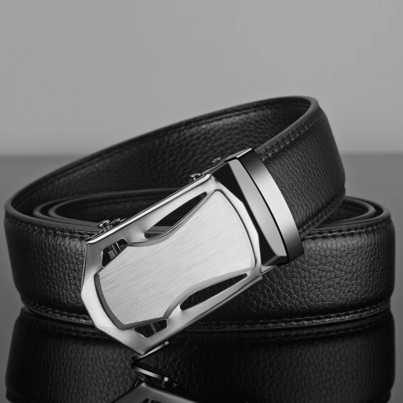 Ceinture en cuir PU souple pour hommes d'affaires, véritable marque de luxe, structure en métal, haute qualité, pantalon cargo, jeans, mode