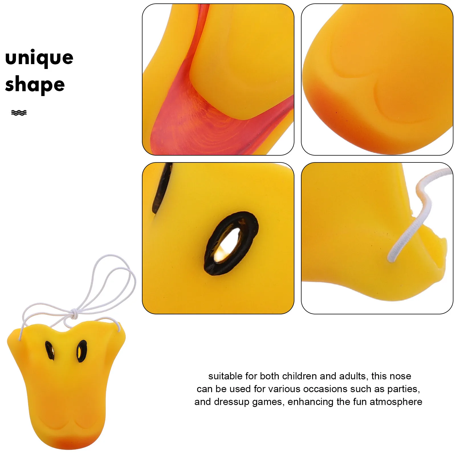 Groot Latex Eend Neusmasker voor Kinderen Volwassenen Grappig Kostuum Accessoire Halloween Carnaval Aankleden Dieren Rollenspel Spel Plezier