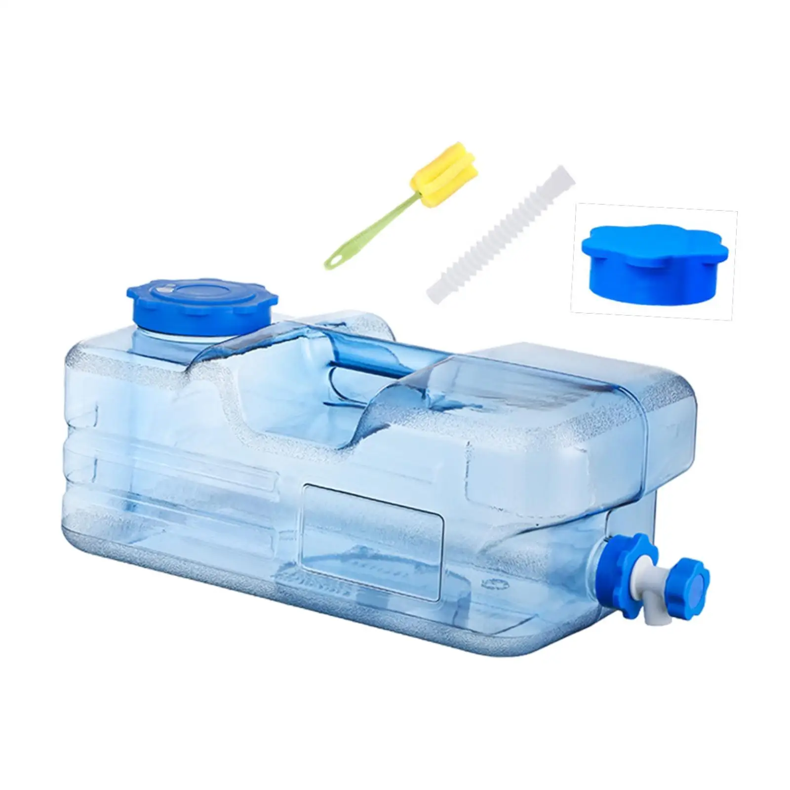 

Camping Water Container 15 L Drink Dispenser Portable with Handle Water Storage Jug for Backpacking RV Fishing Washing Hand BBQ
