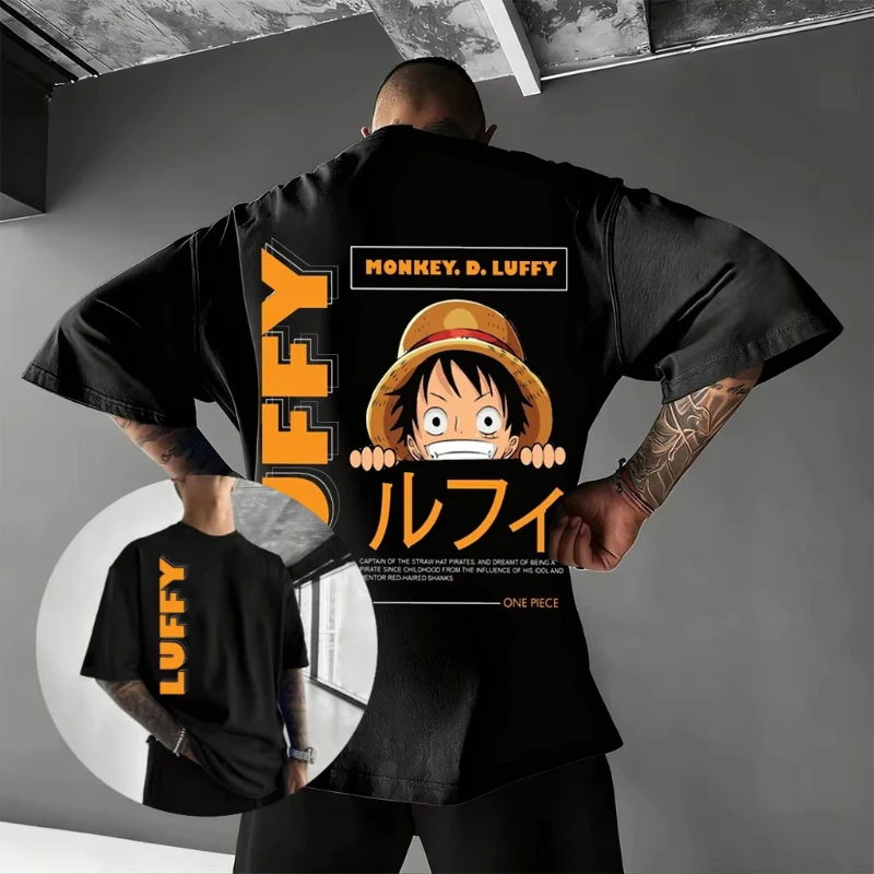 

One Piece Luffy Anime Graphic T Shirt Men Women Cotton Short Sleeve Tee Summer 2026 Streetwear Loose Casual Tops Y2k Kids Unisex