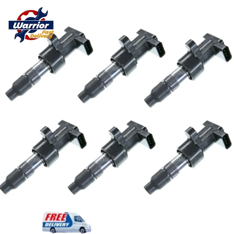 

6Pcs XR822478 C2S42673 C2S11480 6R8312A366BA Car Ignition Coil for JAGUAR XJ 3.0 2003-2009 XF S-TYPE II X-TYPE I 2001-2009 UF435