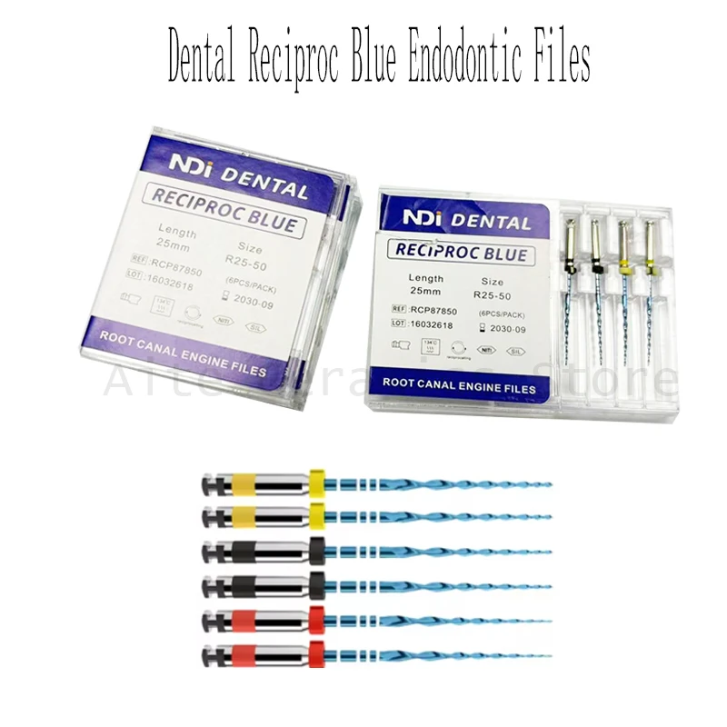 3 Box/set NDI Dental Heat Activation Endo NiTi File Dental Endodontic Rotary Files Reciprocating Rotary Blue Files