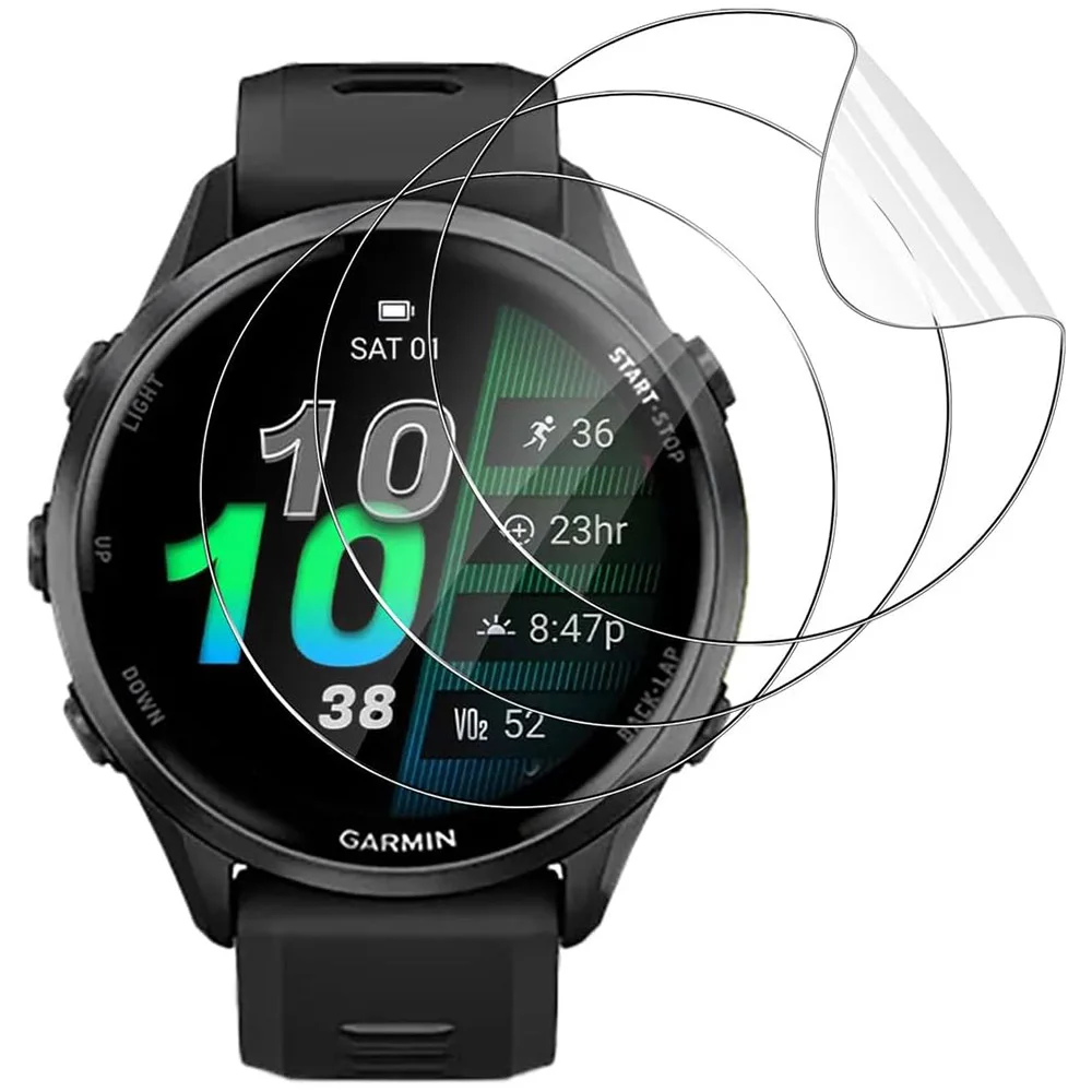 3 قطعة/الحزمة هيدروجيل طبقة رقيقة واقية ل Garmin Forerunner 970 965 570 265 265S لينة واضحة واقي للشاشة فيلم