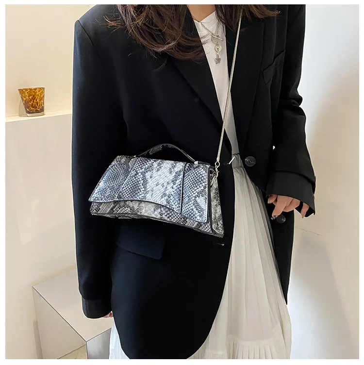 Hot Selling Fashion Bag Ladies 2024 New Fashion Chain Crossbody Serpentine Handbags for Women Bolsos De Mujer Free Shipping