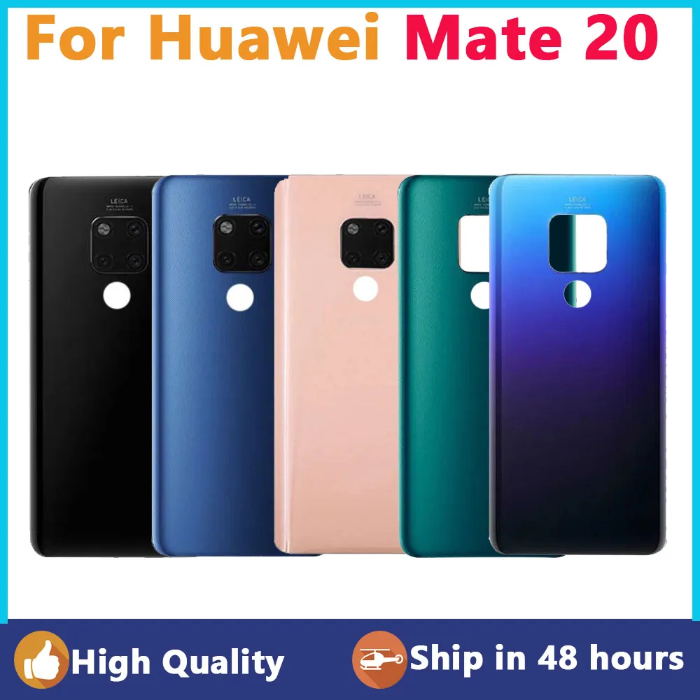 

Battery Back Cover For Huawei Mate 20 Housing Glass Repair Replacement For Mate20 Back Door Rear Case With Camera Lens