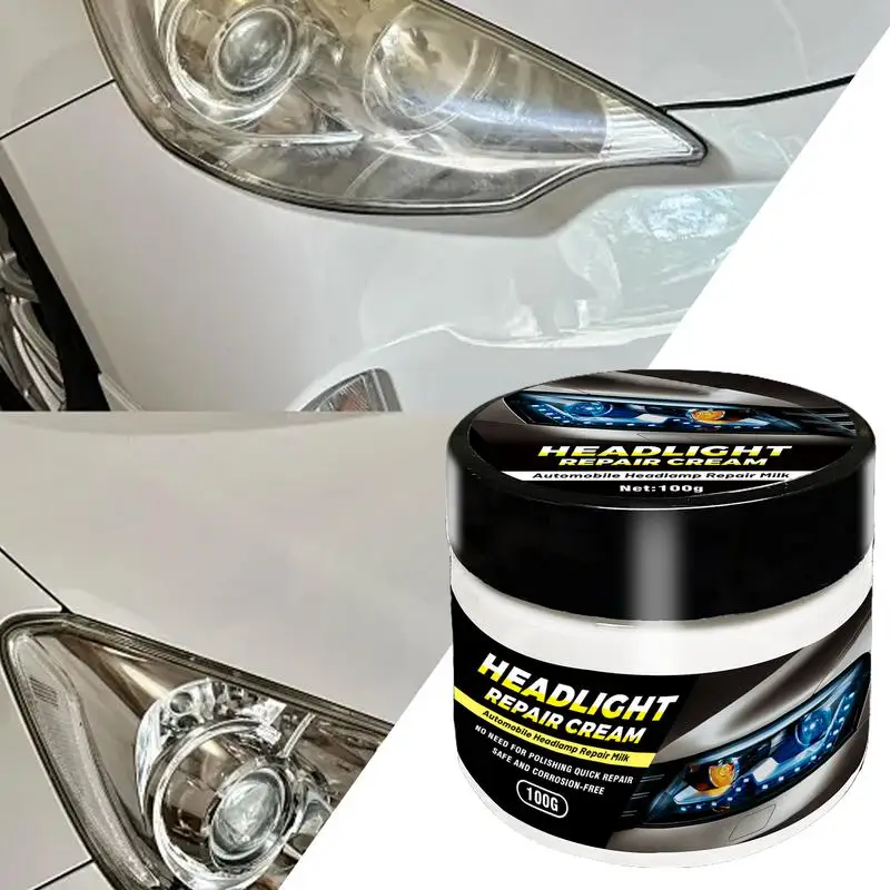 

100g Car Headlight Restoration Polishing Headlamp Scratch Remover Repair Cleaning Paste Remove Oxidation Headlight Polish Cream