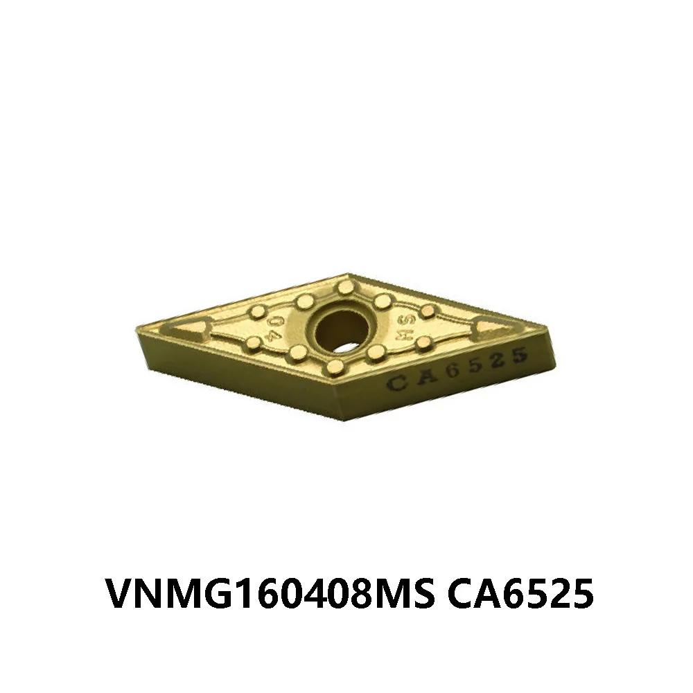 Original VNMG160404MS VNMG160408MS CA6525 Carbide Inserts CNC Lathe Cutter VNMG160404 VNMG160408 MS Tools Machine VNMG1604 VNMG