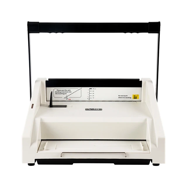 V30 Office Manual Electric Comb Binding Machine 10 & 12 Pins Velo Strips for Document Binding