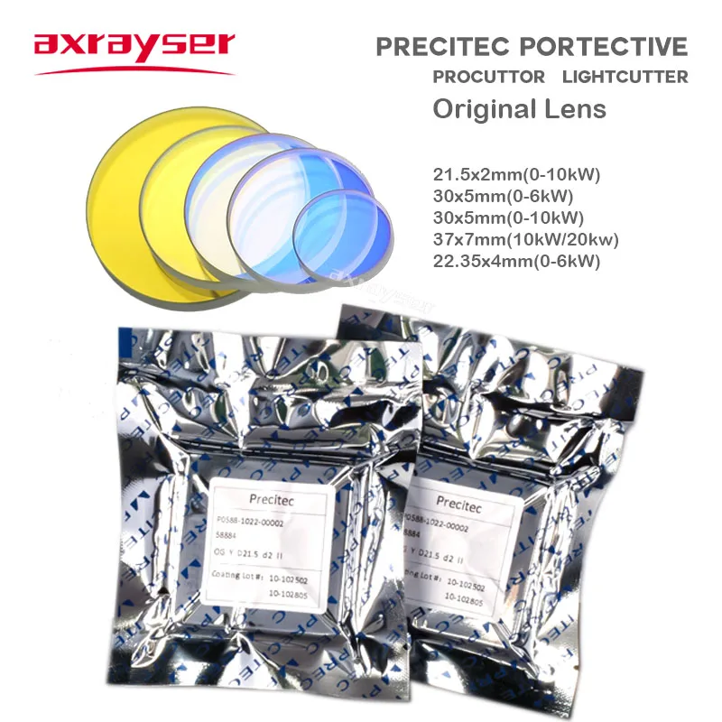 Lente Óptica Precitec Original para Janelas de Proteção a Laser de Fibra 37×7 P059558601p07951201 Produtor Lightcutter Solidcutter