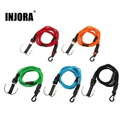 Corda di salvataggio con cinghia elastica per verricello INJORA da 580 mm con ganci per auto cingolata 1/10 1/8 RC