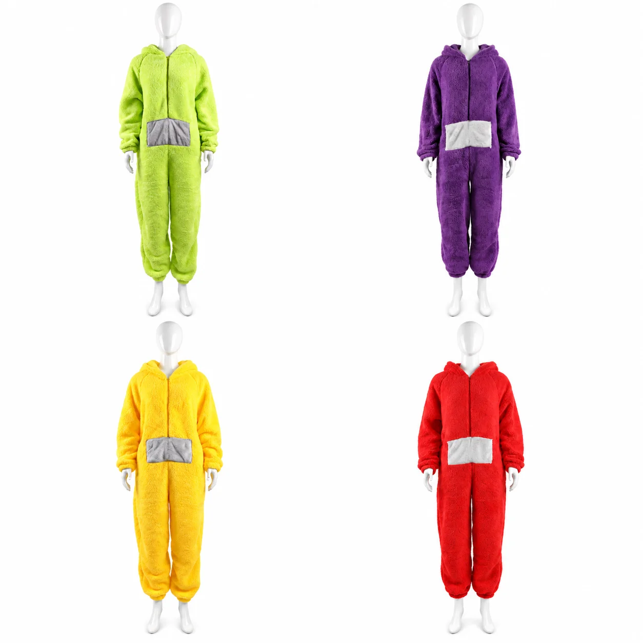 Adults Kids Onesies Soft Long Sleeves Pajamas Dipsy Tinky Winky Po Lala Costumes Home Clothes Women Unisex Homewear Jumpsuit