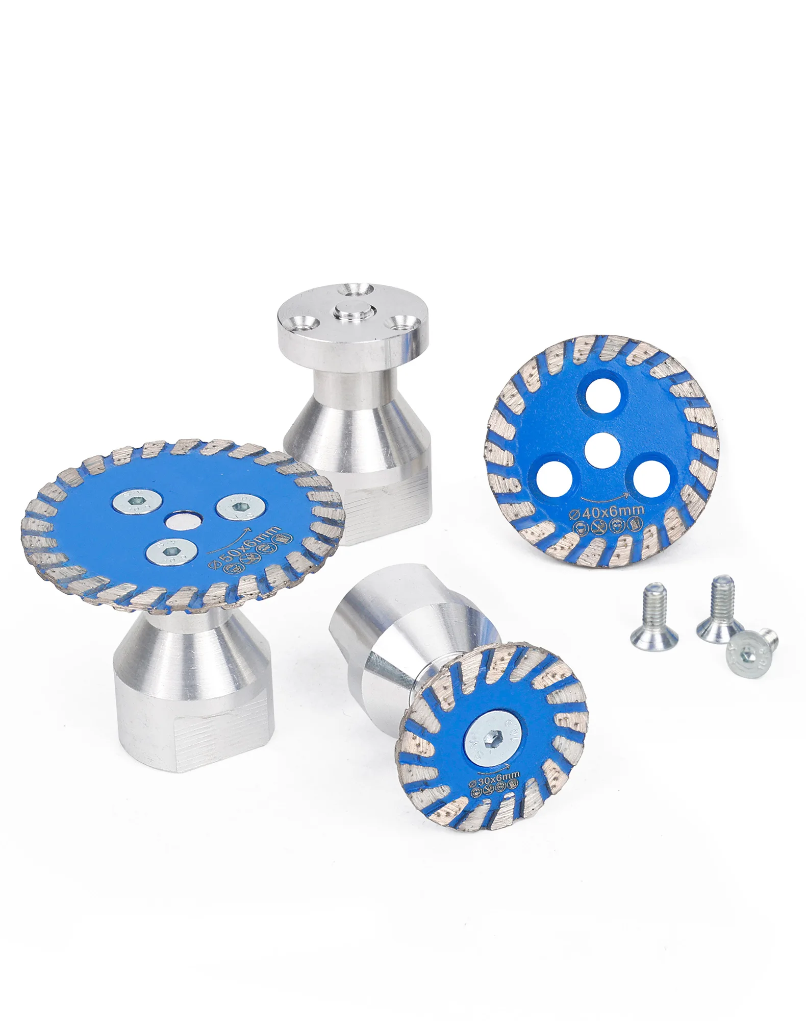 30/40/50mm Mini-Gravur-Diamantsägeblatt mit Abnehmbarem Flansch, Turbo-Schneidscheibe zum Schneiden und Gravieren von Granit, Stein und Fliesen