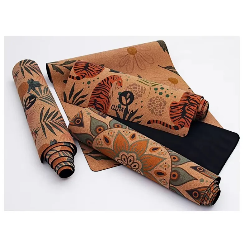 YTYIN personnalisé imprimé haute qualité écologique méditation voyage sport pliant antidérapant liège Yoga tapis de Guangdong