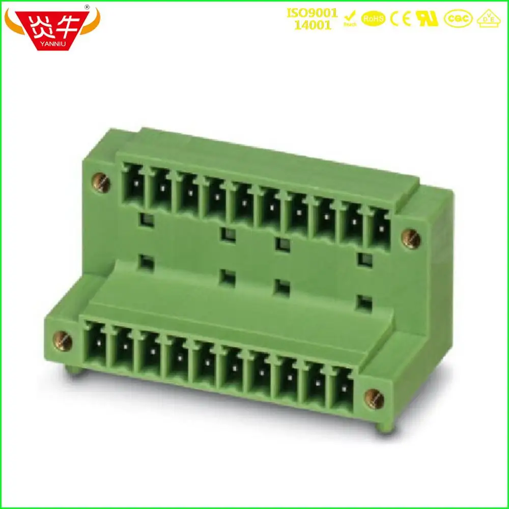 10Pcs KF2EDGRTM 5.08 2P ~ 12P PCB PLUG-IN TEMINAL BLOCK 2EDGRTM 5.08mm 4PIN ~ 24PIN MDSTB 2,5 GF  PHOENIX CONTACT DEGSON KEFA