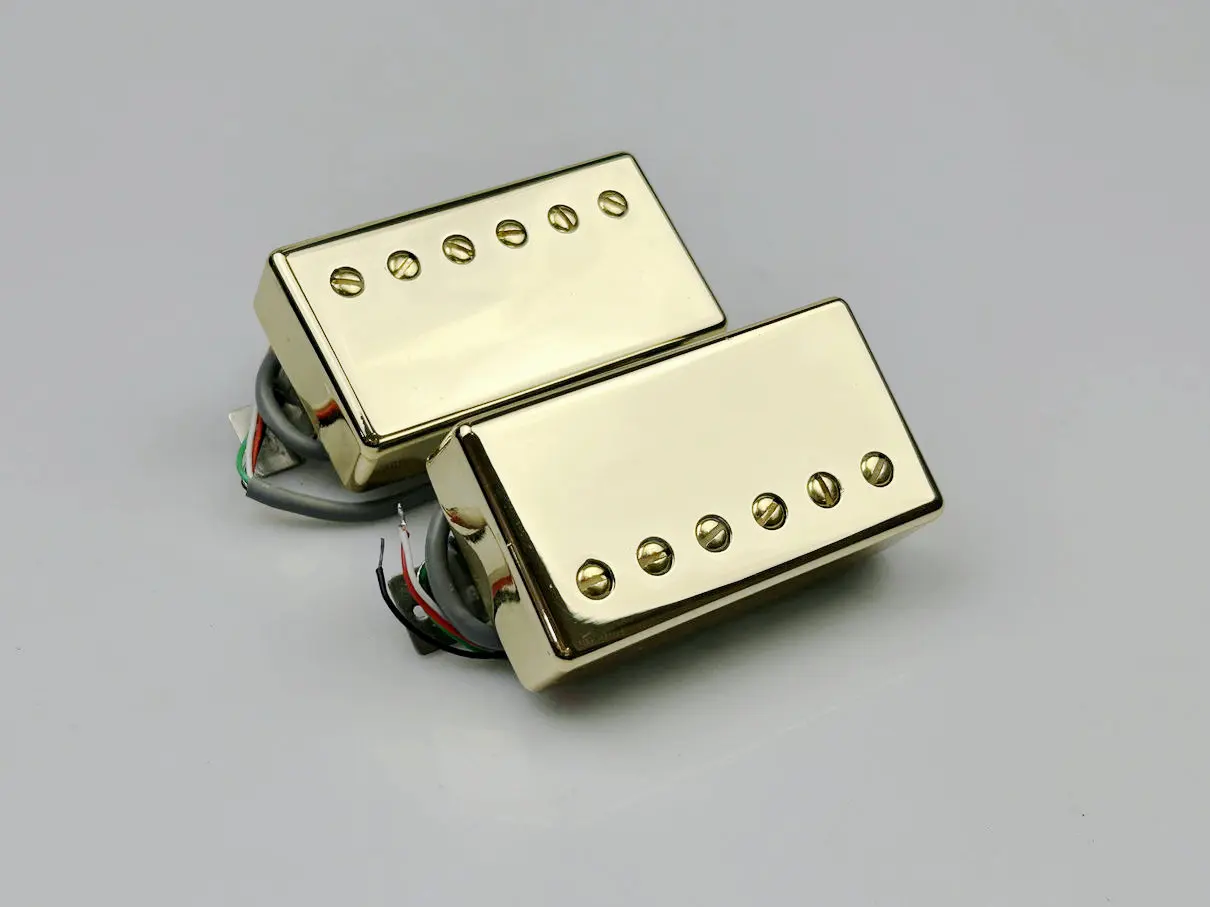 

Guitar Pickups Alnico V Gib BB1 BB2 Series PAF Humbucker Pickup 4C Set Golden Cover For GIB Electric Guitar