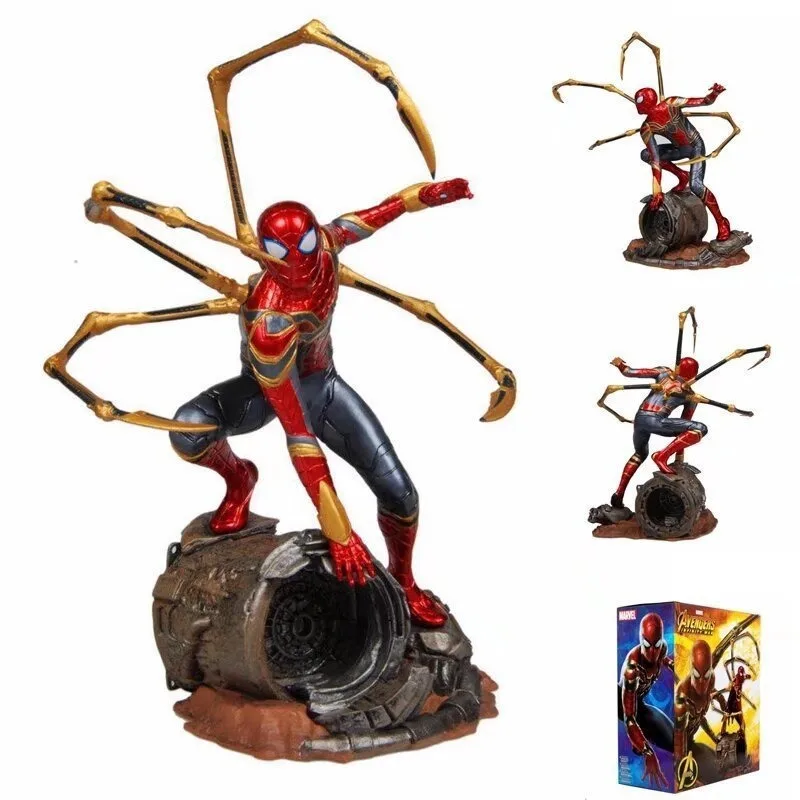 

Marvel Spider Man Superhero Spiderman Kotobukiya Action Figure Spider-Man Anime Decoration Collection Mini Toys Model Children
