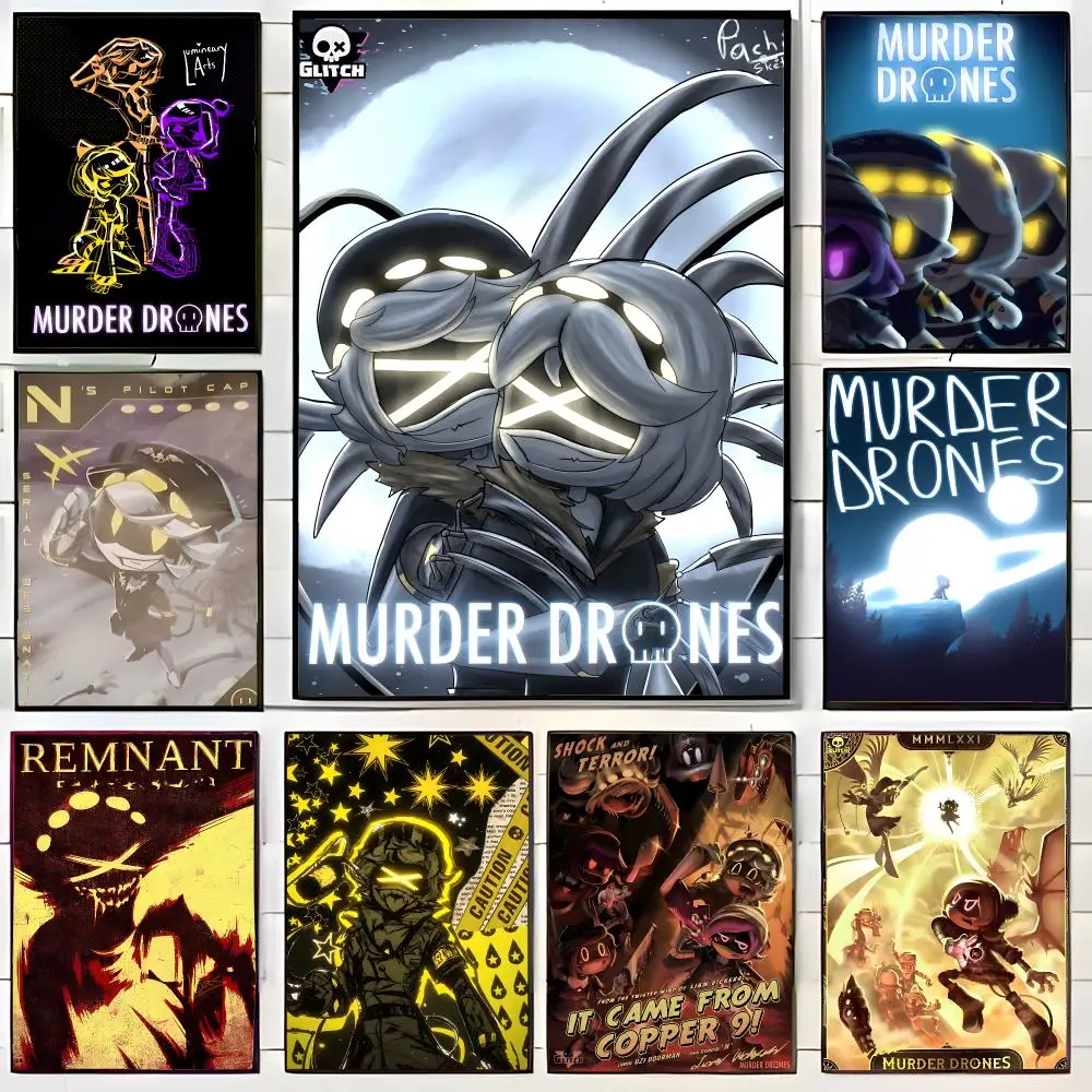 Dark Sci-Fi Animation M-Murder Drones Poster Wall Art Print Decorative Mural Home Decor Gift Unframed