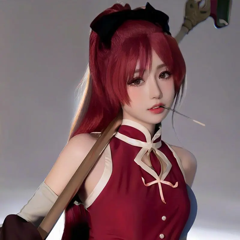 ‌Anime Character Wig - Sakura Masuko Cosplay Hair, Long Straight Synthetic Wig, Convention Costume