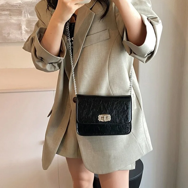 

Popular Classic High-End Leather Women's Crossbody Bag Luxury Brand Fashionable Elegant Chic Accent Vintage Bag​