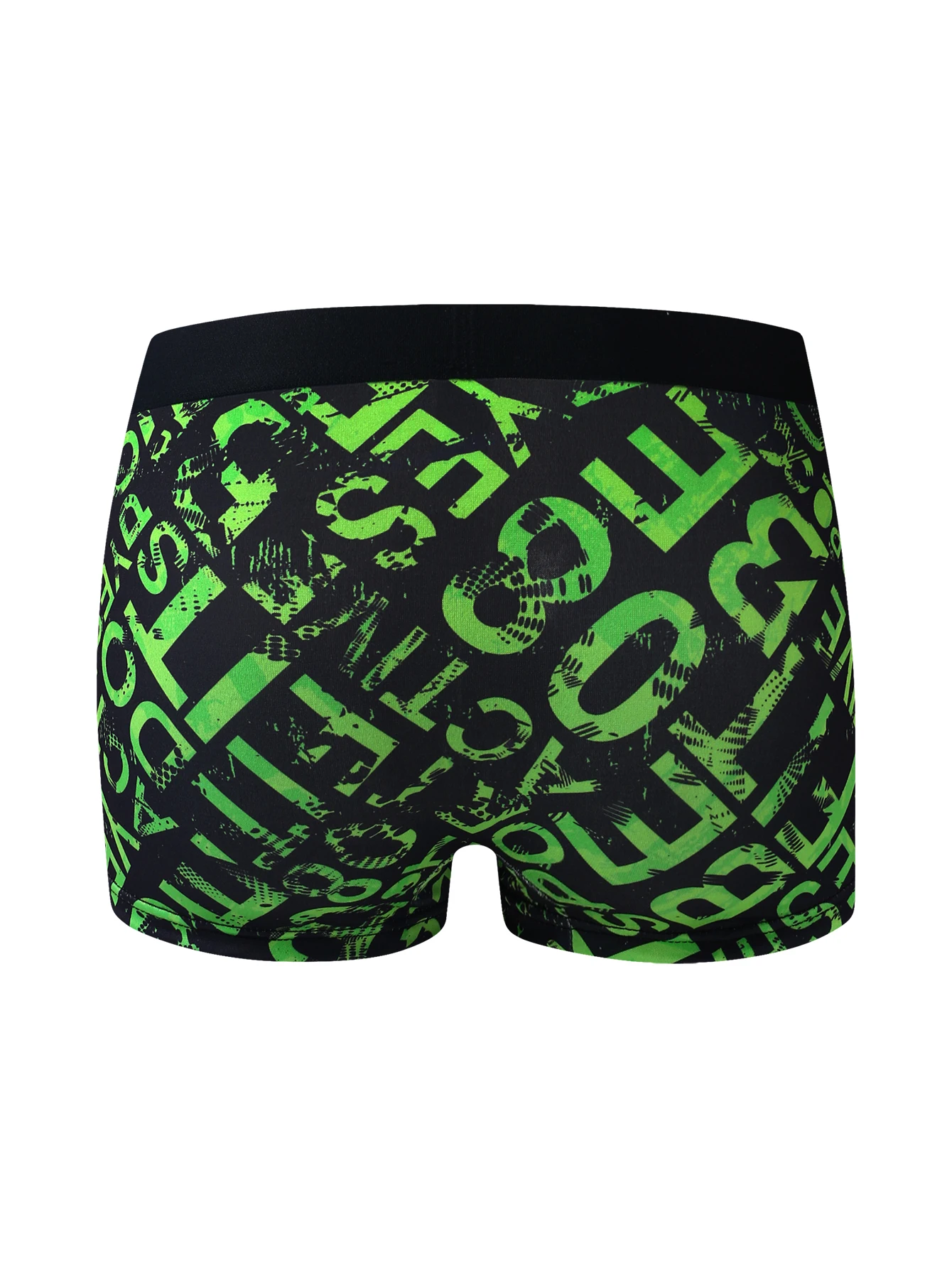 10-Pack Cool Art Graffiti Men's Boxer Shorts High Elasticity Skin-Friendly Mid-Waist Loose Fit Youth Personality Printed Underwe