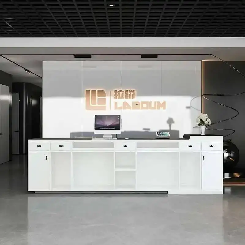 

Modern Front Reception Desks Office School Simple Restaurant Reception Free Church Pulpits Luxury Mostrador Negocio Furniture