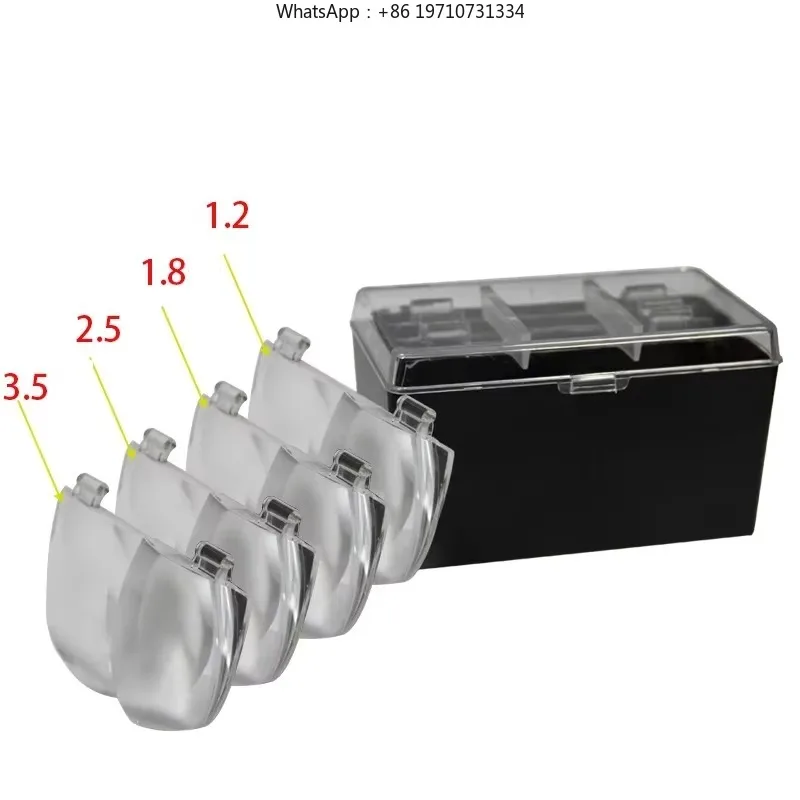 Beekeeping Grafting Tool Magnifier LED Light Binocular Head Magnifier with 4 Lens, High Definition Magnifier for Multi-Purpose