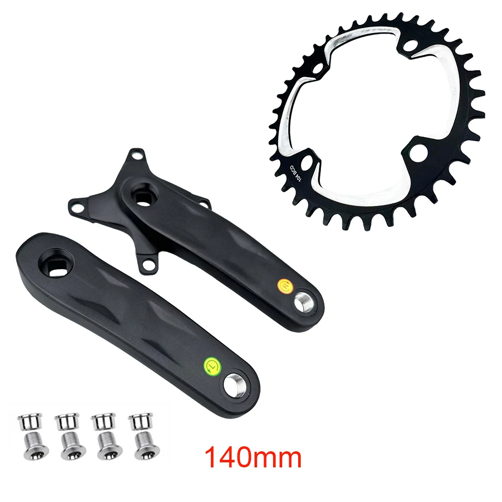 Mountainbike-Kinderkurbelarm-Set, quadratisch, konische Kurbelgarnitur, 1 x 104 BCD, schmale breite Zähne, Single-Speed-Kettenblatt, Kettenblatt, 30 Zähne, 32 Zähne, 42 Zähne – Detail 10