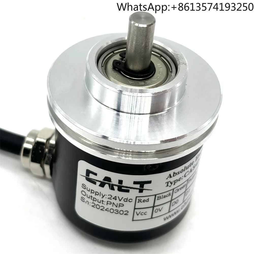 

42mm 8 Bit Station CNC Lathe Machine Tool Turret Rotary Encoder PNP Output 24VDC Absolute CAS42-6G08BZ24C2