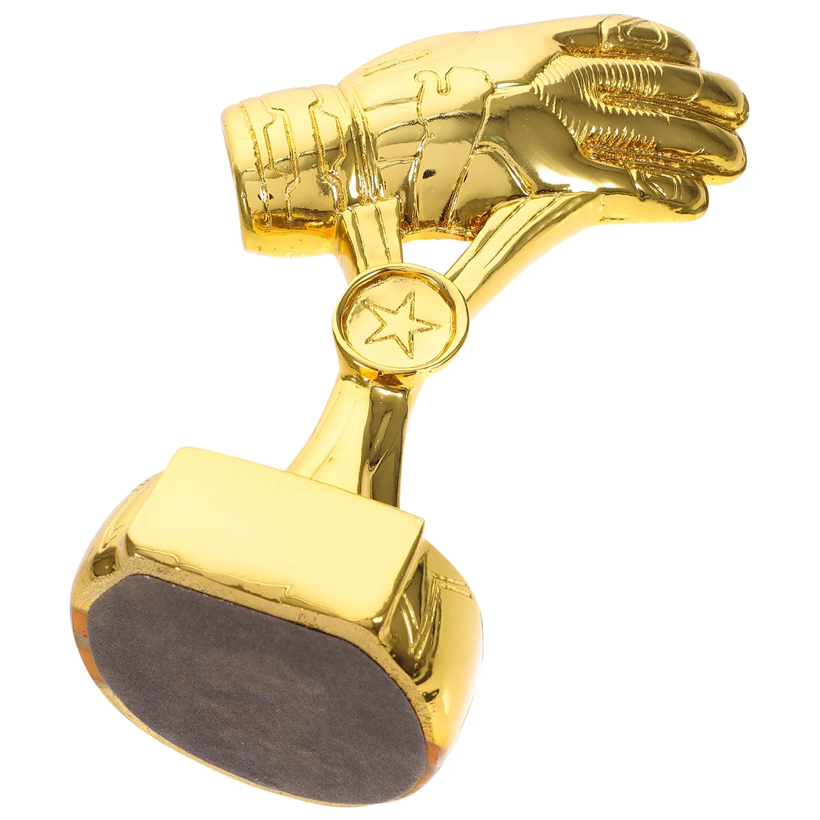 

Soccer Trophy Glove Shaped Goalkeeper Trophy Resin Football Award Compact Desktop Decor For Kids Match Party Favours