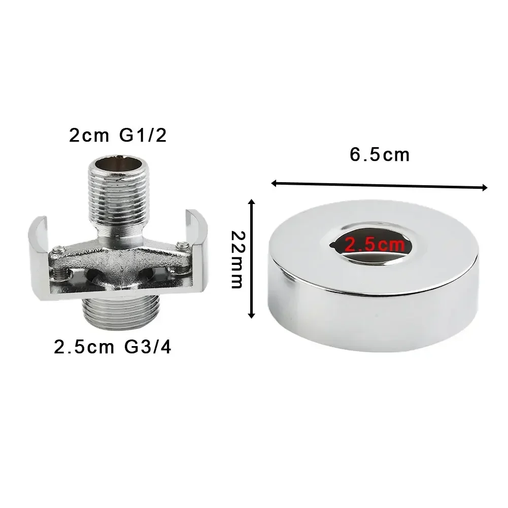 Adjusting The Angle Of Intake Pipe Copper Shower Head Angled Curved Foot Eccentric Screw Extended Corner Shower Faucet Accessory
