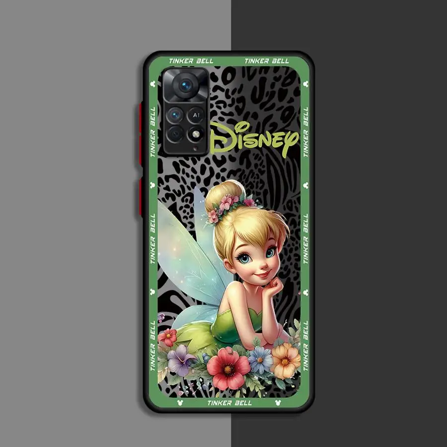 Disney Tinker Bell Phone Case for Xiaomi Redmi Note 11 Pro 5G 12S 11S 12 13 ProPlus 10S 10 Pro 13 5G 7 9 8 Pro 9S Cover