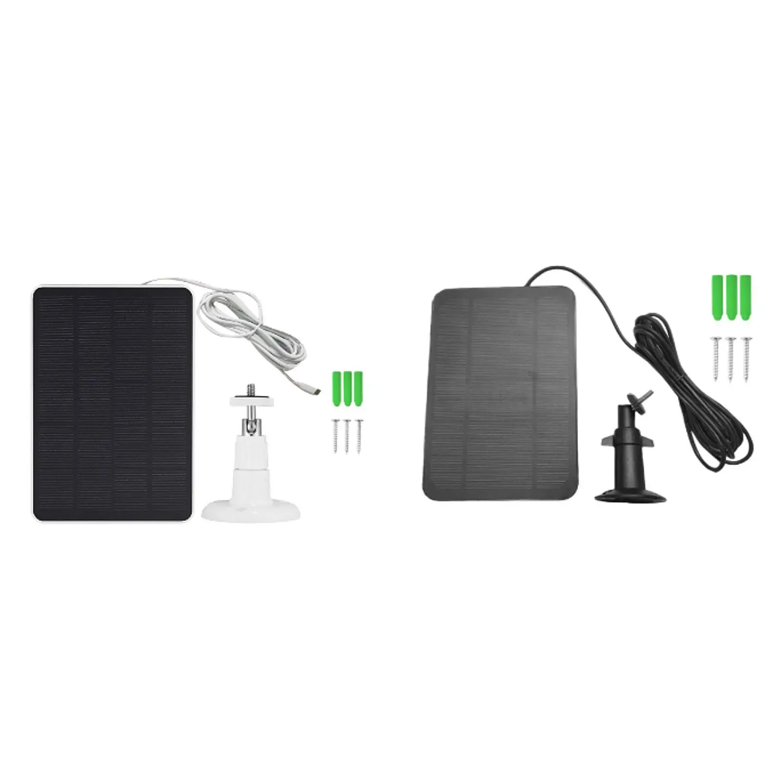 

4W 5V Solar Panel Charging Replacement Weather Resistant Easy to Install Solar Charging Panel Accessories for Security Camera