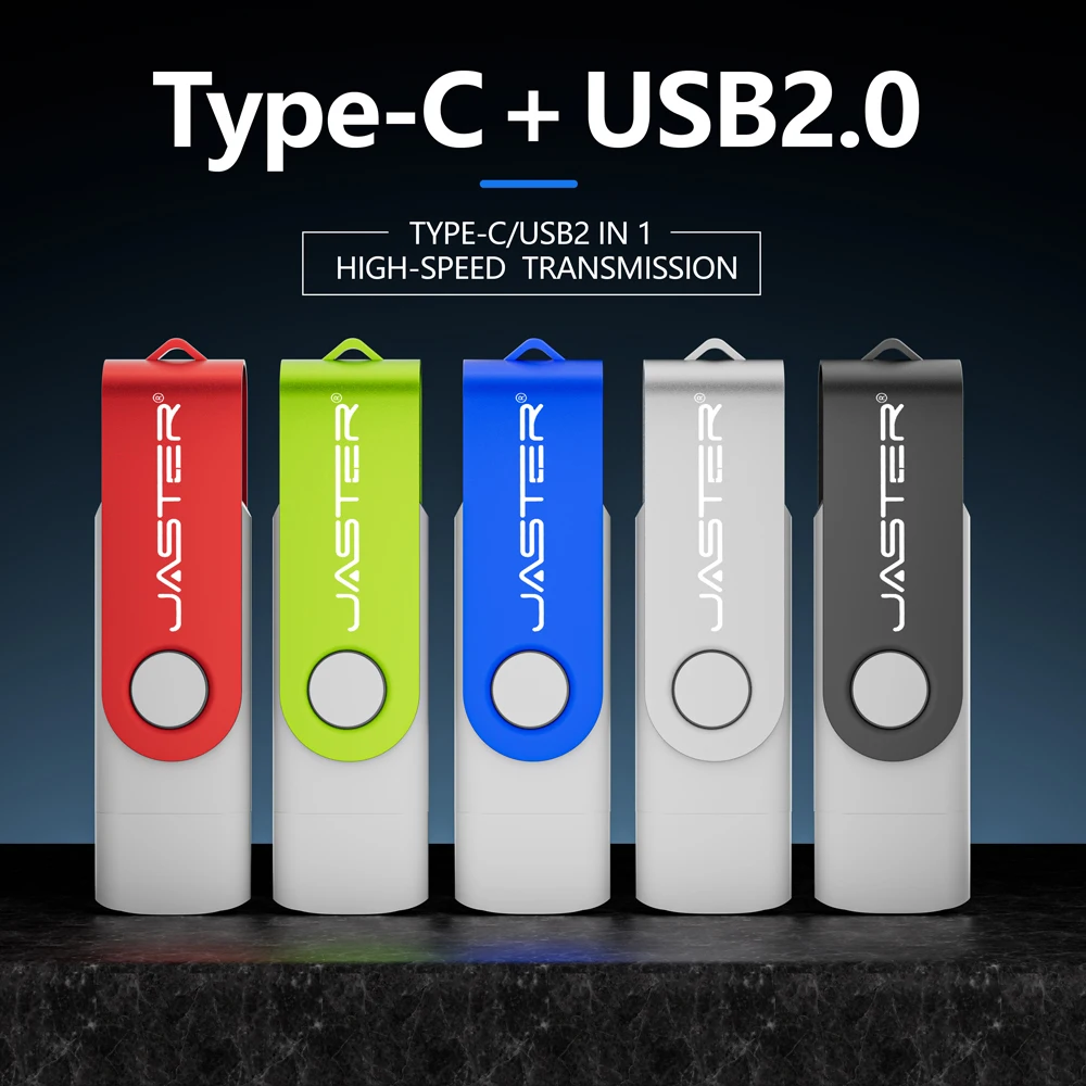 

JASTER USB Flash Drive 128GB 64GB USB 2.0 Pen Drive 32GB Cle USB Stick for Type C Android/PC 16GB Pendrive 4GB Memoria USB 128MB