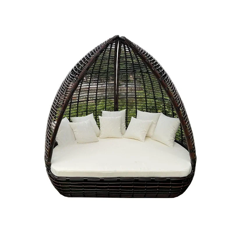 

Bed, chair, terrace, garden, leisure, rattan chair, creative Internet celebrity bed and breakfast, outdoor, furniture
