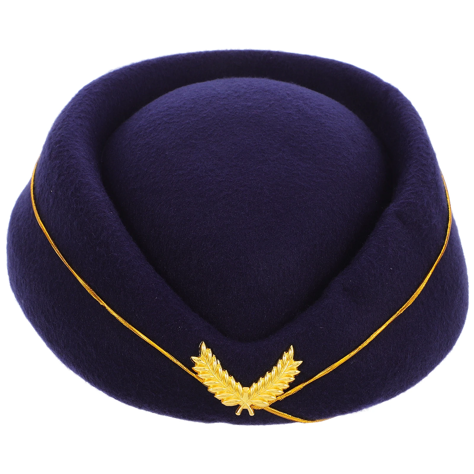

1pc Elegant Stewardess Beret Airline Attendant Flight Uniform Party Costume Decor Fit Uniform Party Cosplay Flight Attendant